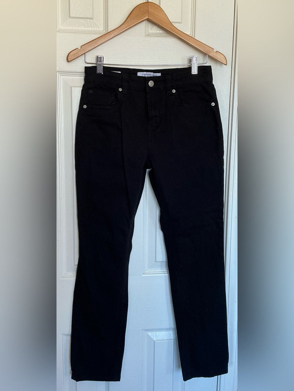 Calvin Klein Kids Jeans Black Slim Fit Straight Leg Size 14 NWOT